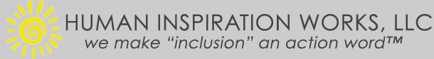 Human Inspiration Works, LLC logo sun and text
